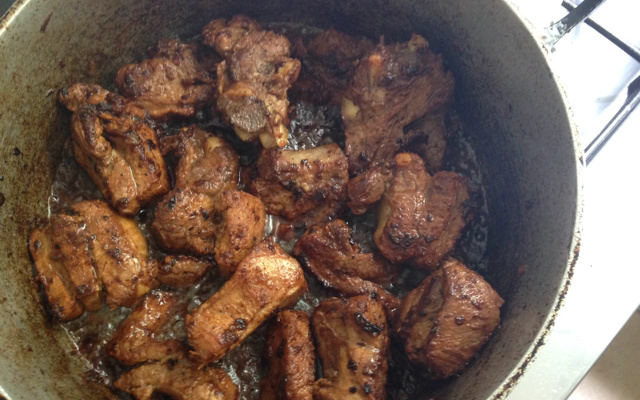 Costelinha na panela