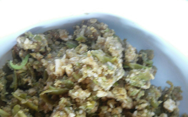 Farofa simples de Jiló