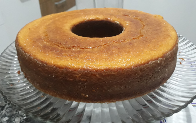 Bolo de creme de milho