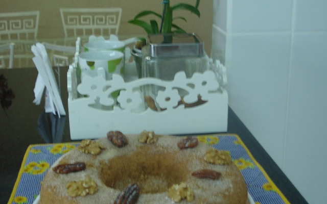 Bolo de maçã e nozes