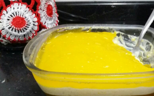 Gelado de abacaxi da Letícia