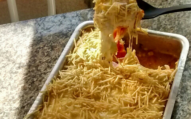 Macarrão ninho ao forno