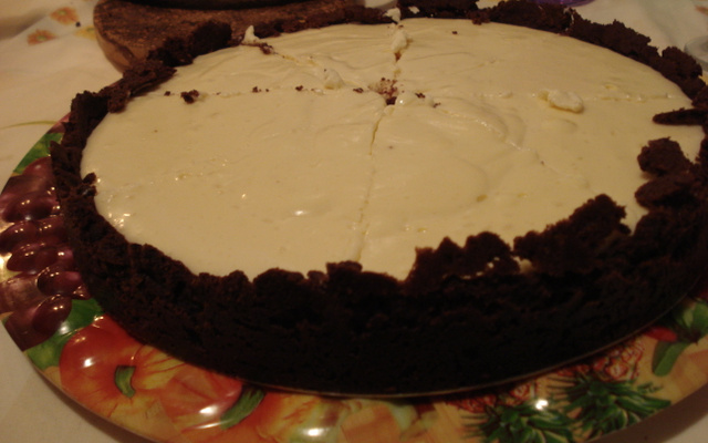 Torta de limão com cookies de chocolate