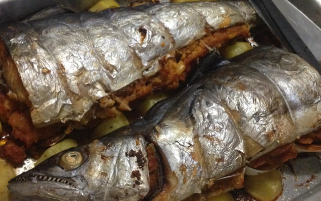 Peixe recheado