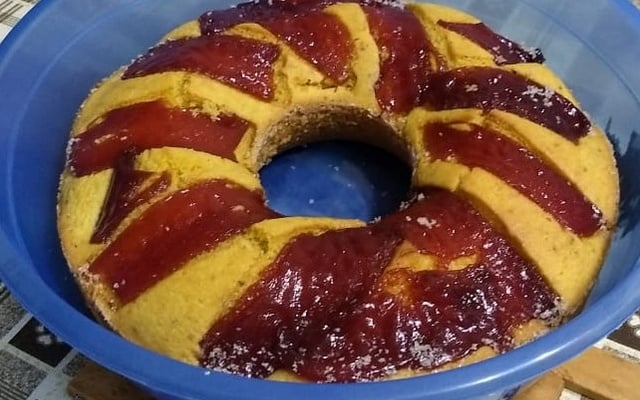 Bolo de fubá vegano - fica igualzinho ao normal