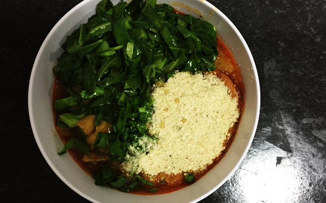 Bucho com batata e paio da Silvia