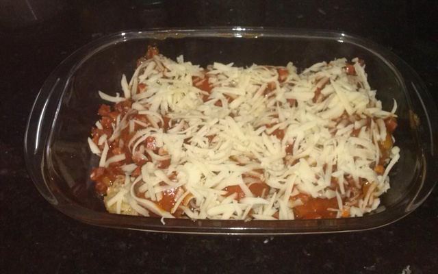 Polpetone assado e recheado