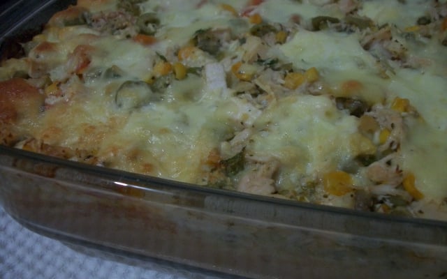 Torta de frango com queijo