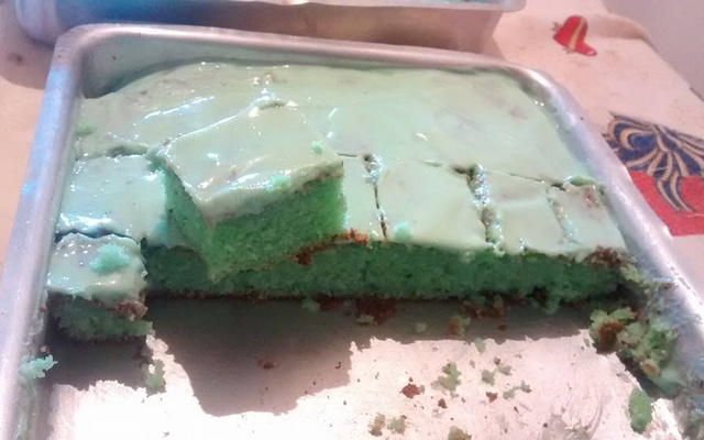 Bolo de gelatina de limão