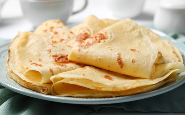 Massa de crepe sem gluten e sem lactose dobrada