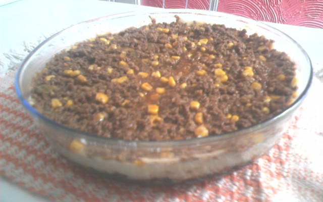 Achadinho de carne moída com purê