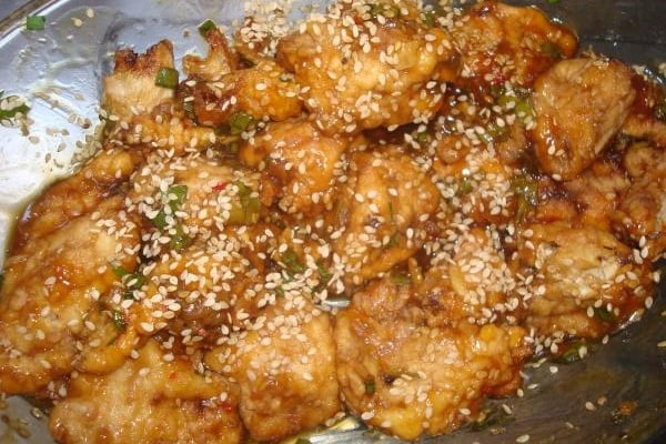 Frango ao molho de laranja chinês