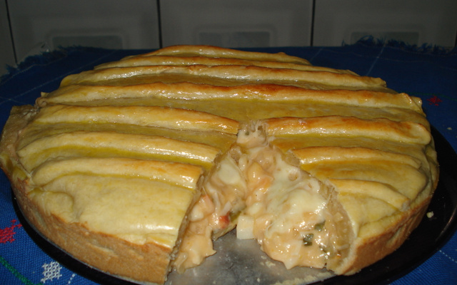 Torta cremosa de palmito