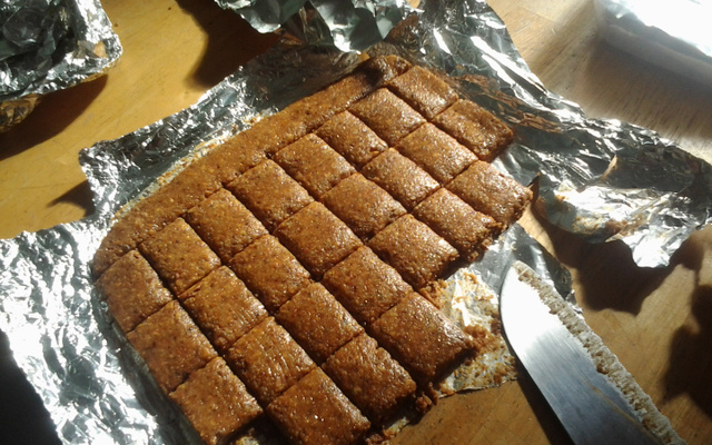 Paçoca de amendoim e bolacha