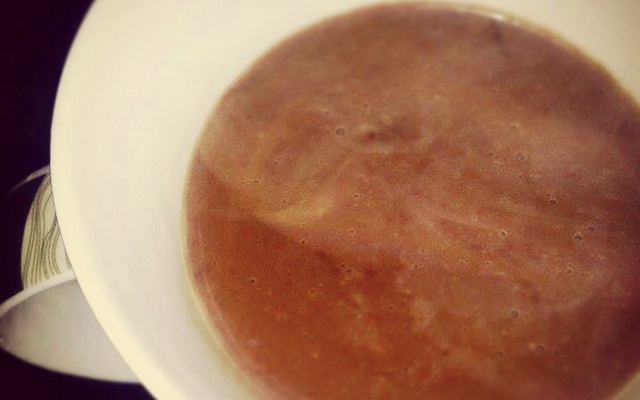 Chocolate quente com nutella