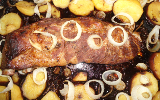 Costela de porco ao forno