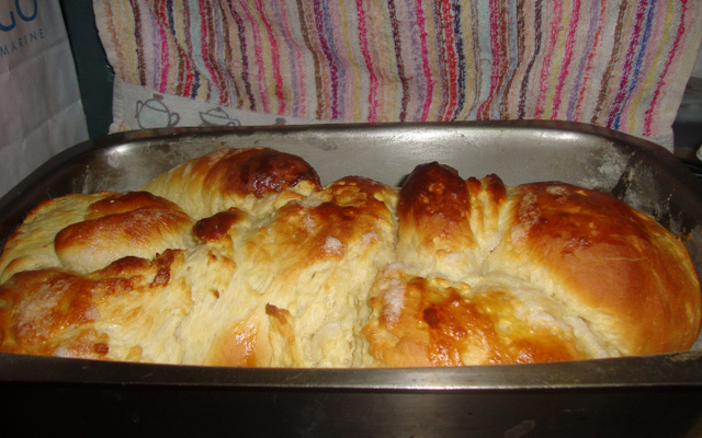 Pão doce de leite condensado de liquidificador
