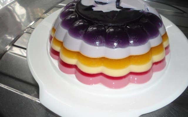 Gelatina Colorida em camadas