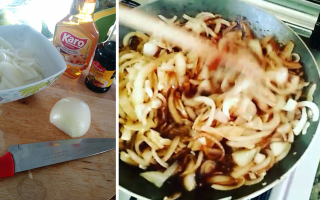 Cebola caramelizada do Senise