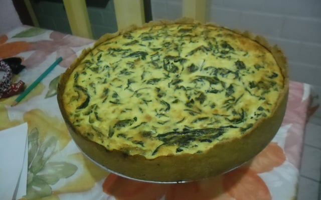 Quiche de ricota e espinafre