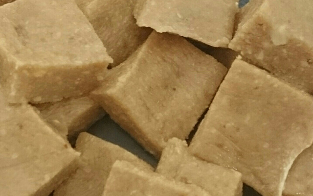 Paçoca com biscoito e leite condensado