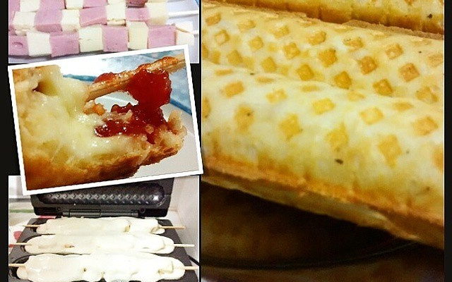 Crepe no palito (crepe suíço)