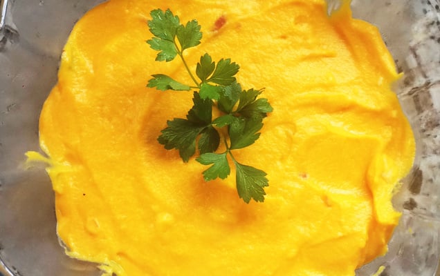 Purê de cenoura vegano