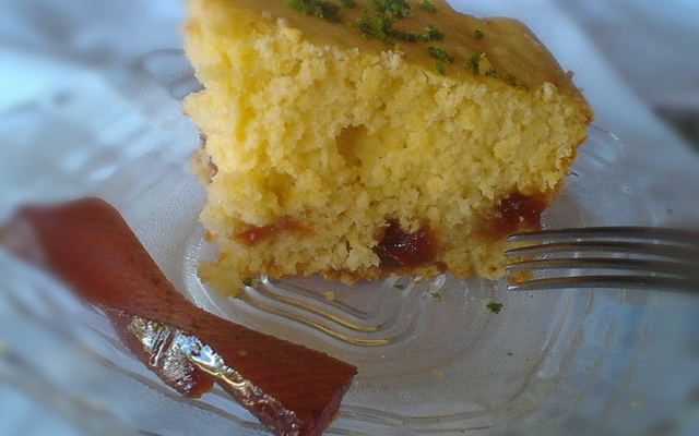Bolo de limão com goiabada
