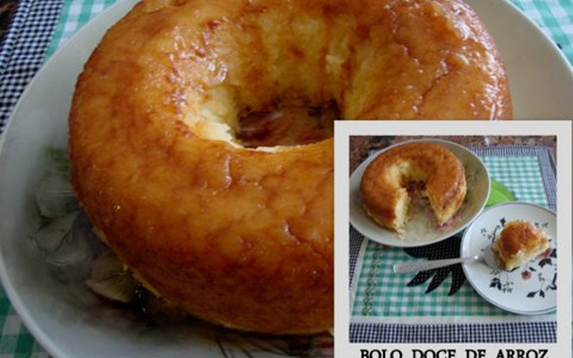 Bolo doce de arroz do Lúcio Cezar