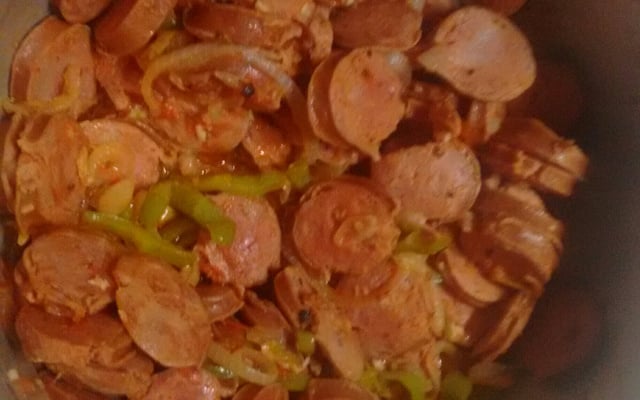 Linguiça refogada
