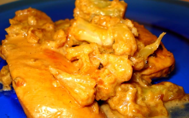 Couve-flor com frango