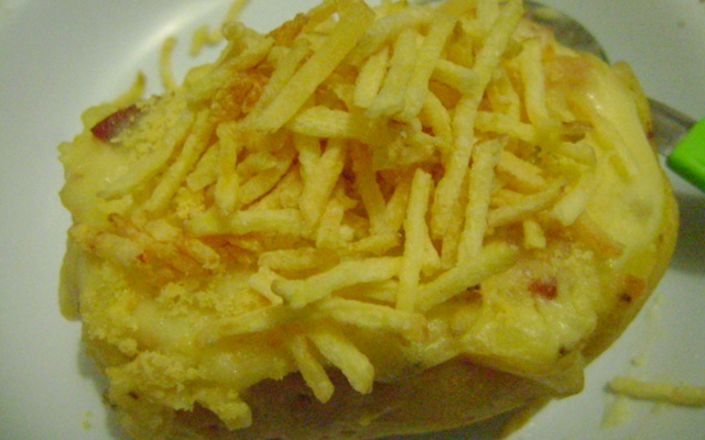 Batata recheada cremosa da Gabi