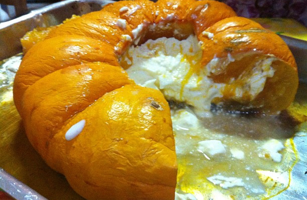 Moranga com creme de leite