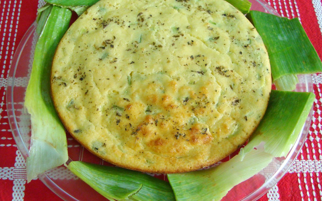 Souflé de alho-poró