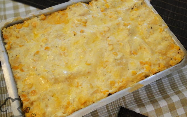 Lasanha com creme de milho