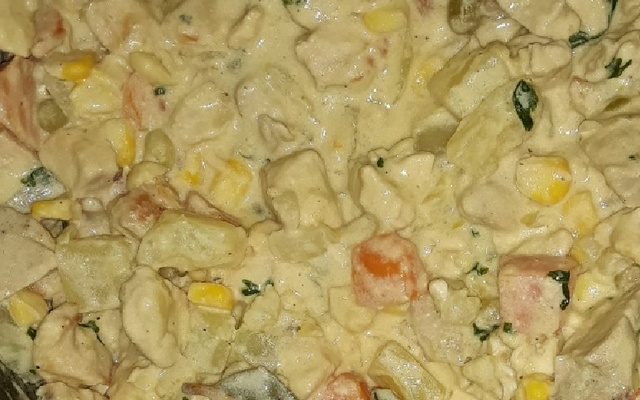 Peito de frango ao molho branco