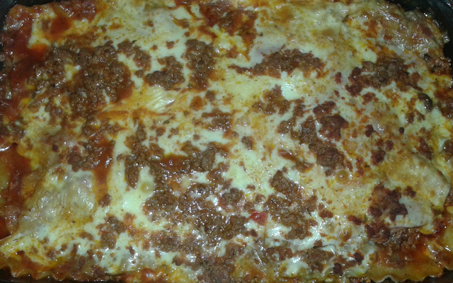 Lasanha a bolonhesa - super prática