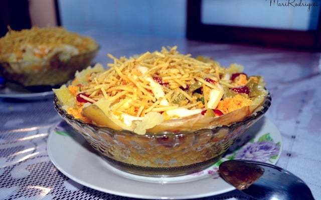 Batata recheada de frango da Van