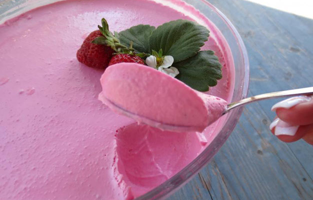 Mousse de morango show