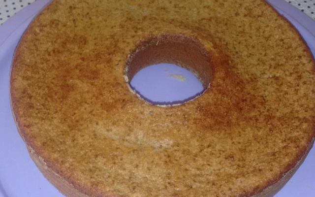 Bolo de banana e aveia