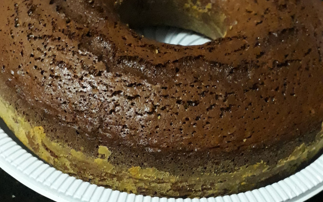 Bolo de chocolate com aveia