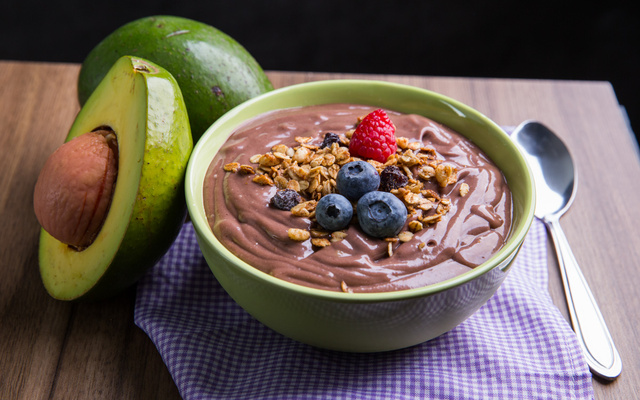 Creme de açaí com abacate