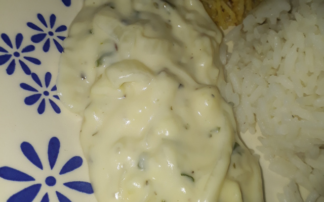 Strogonoff de alho-poró 