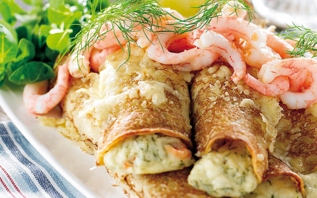 Canelones com Recheio de Camarão