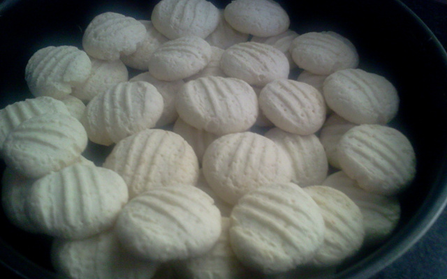 Biscoito de nata com coco