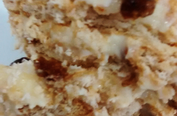 Pavê de bolacha com creme branco