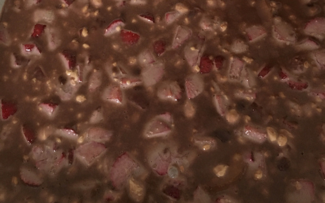 Pavê de morango com chocolate