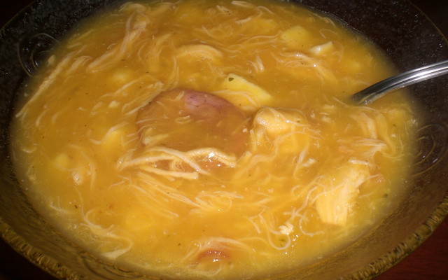 Sopa de mandioquinha