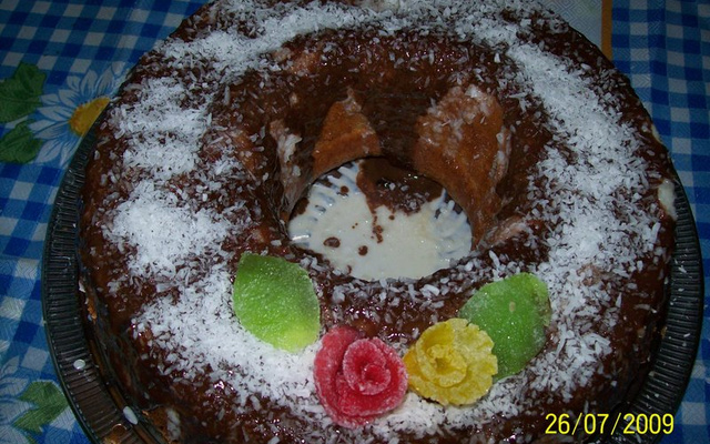 Bolo cavado guloseima