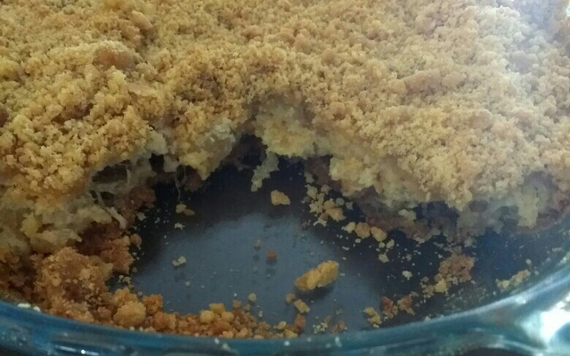 Torta crocante de abacaxi